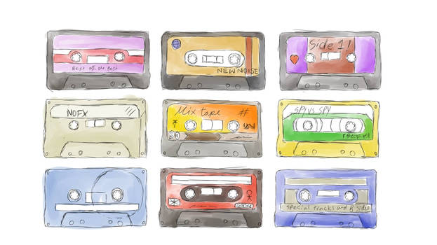 Cassette tape collection 