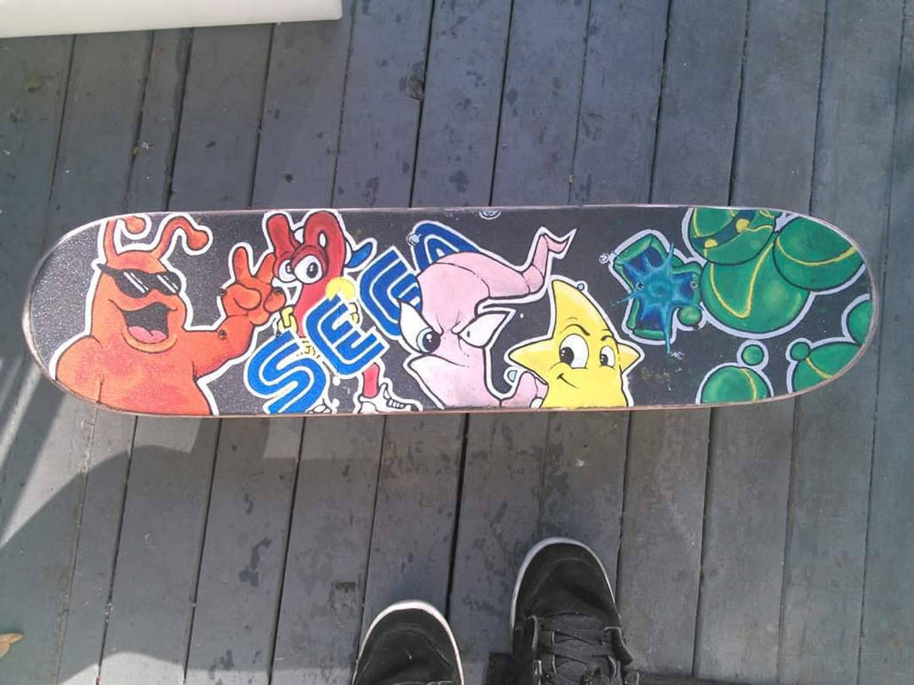Custom Grip Tape Art Skateboard Grip Tape Art Griptape Skateboard Skateboard Griptape Yoshi Mario Fan Art Skateboard Grip Tape