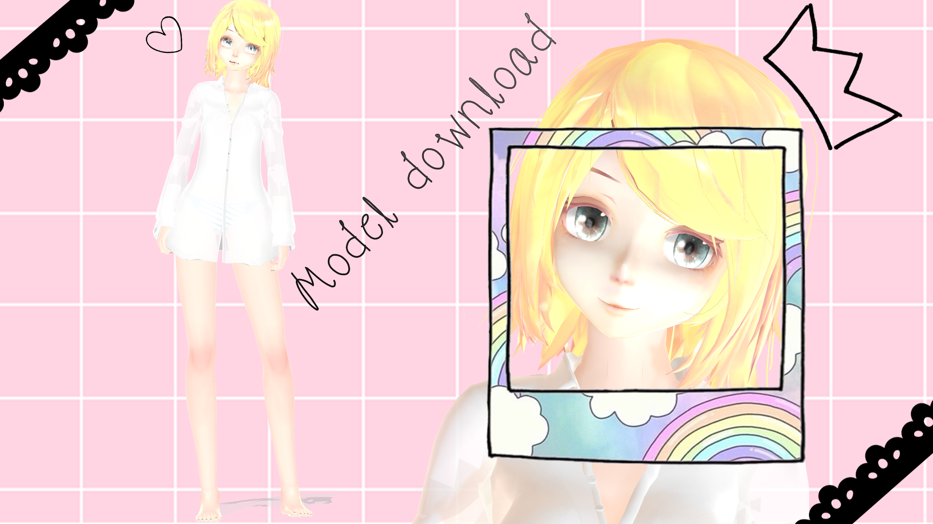 Tda Rin Mmd TDA Rin Kagamine Sleep Model dl by 69Sweet-Cat on DeviantArt