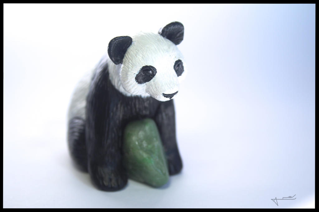 :.OOAK Panda figurine.: