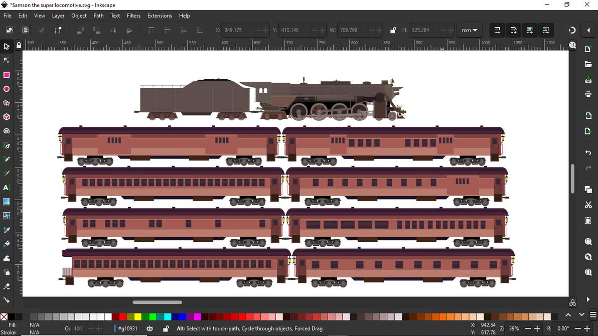 Samson + custom coaches by trainses on DeviantArt