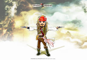Captain Jack in potc4 poster