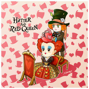 Hatter and Red Queen