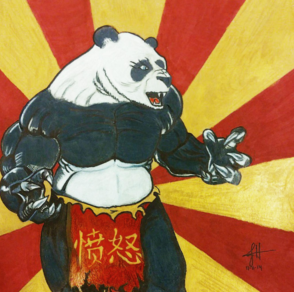 Rage Panda by JakdArt on DeviantArt
