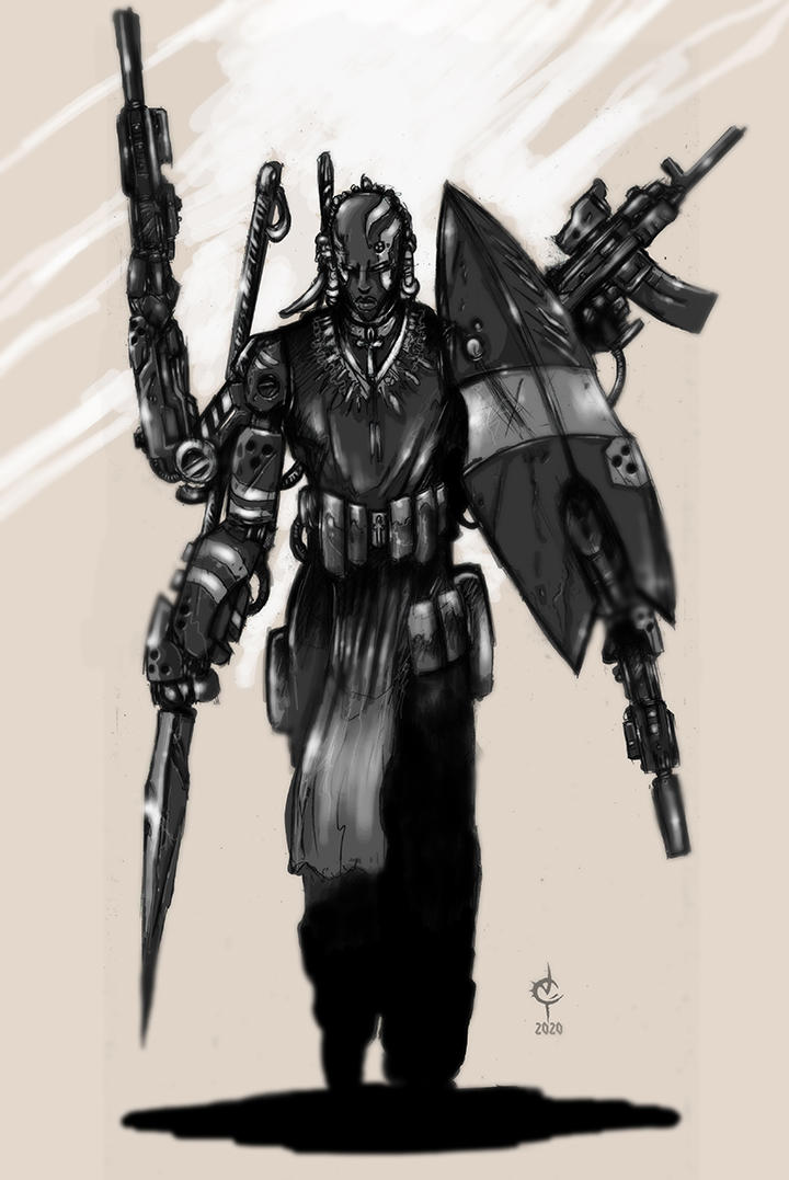 Combative Handroid Quad Arm Combat Droid by ShamanX on DeviantArt
