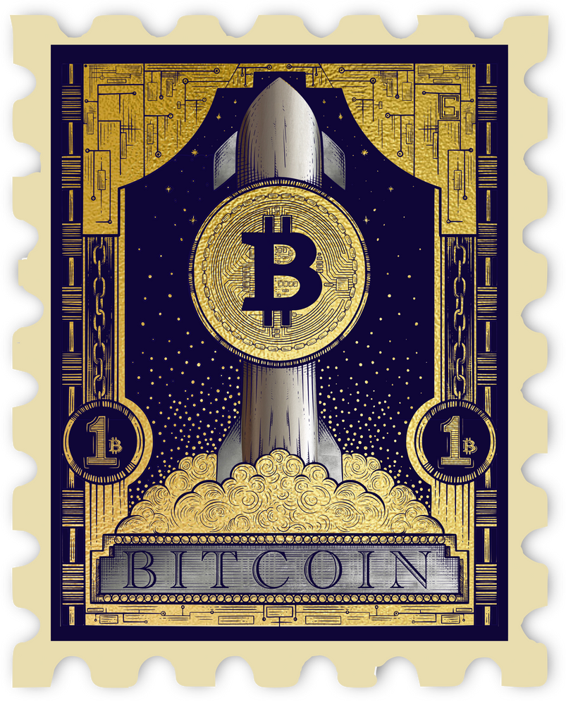 Bitcoin Stamp Gold by CrytoStamp on DeviantArt