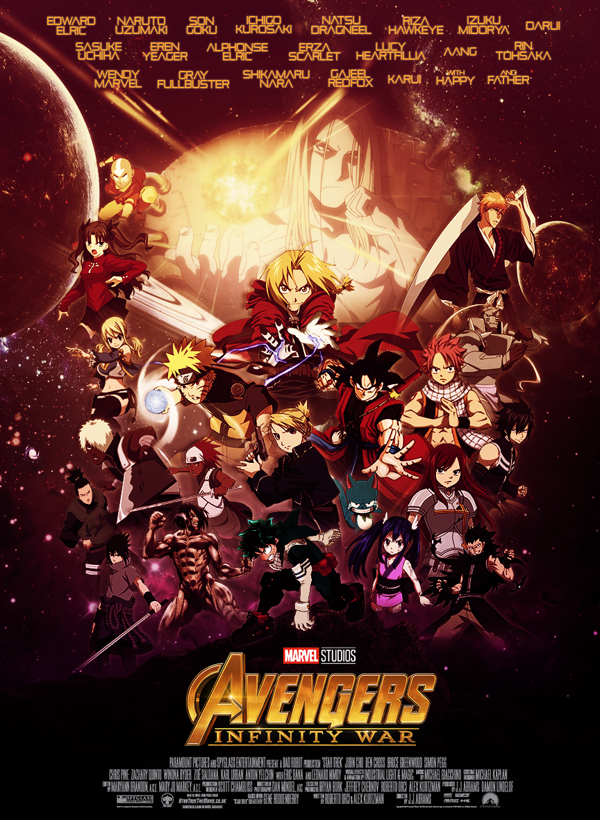 ANIVENGERS (ANIME AVENGERS): INFINITY WAR by xavier27 on DeviantArt