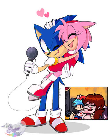 Mystic✨ (open commission💟) on X: Create a Sonamy AU with Sonic