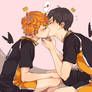 kagehina kiss chu