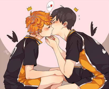 kagehina kiss chu