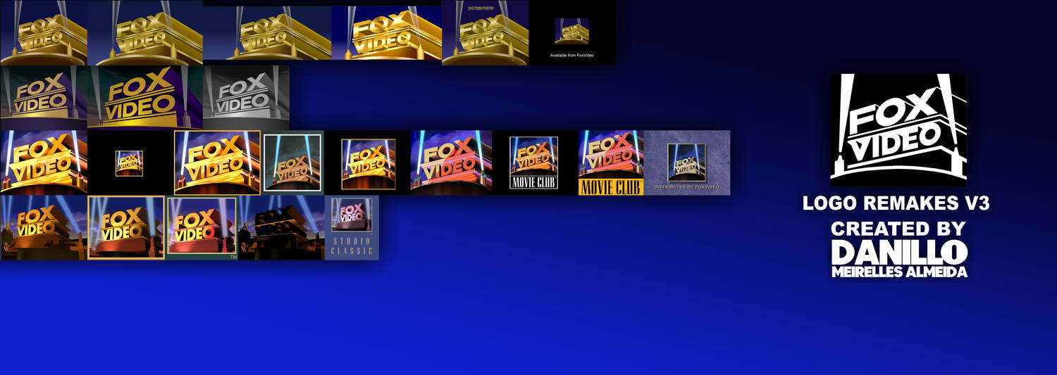 Fox Video Deviantart Fox Video Logo Remakes V3 + Assemblage by DanilloTheLogoMaker on DeviantArt
