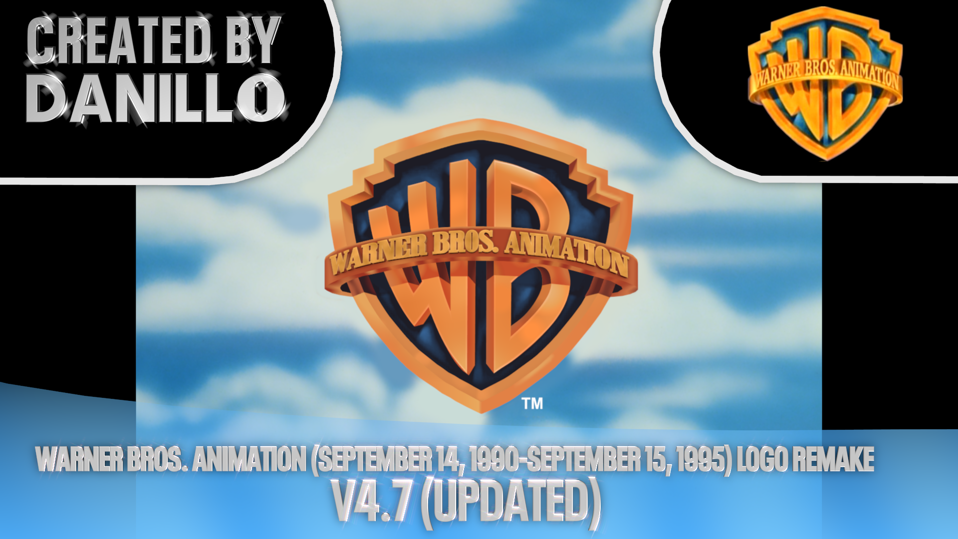 Animation 1995 Warner Bros. Animation (1990-1995) logo remake V4 by ...