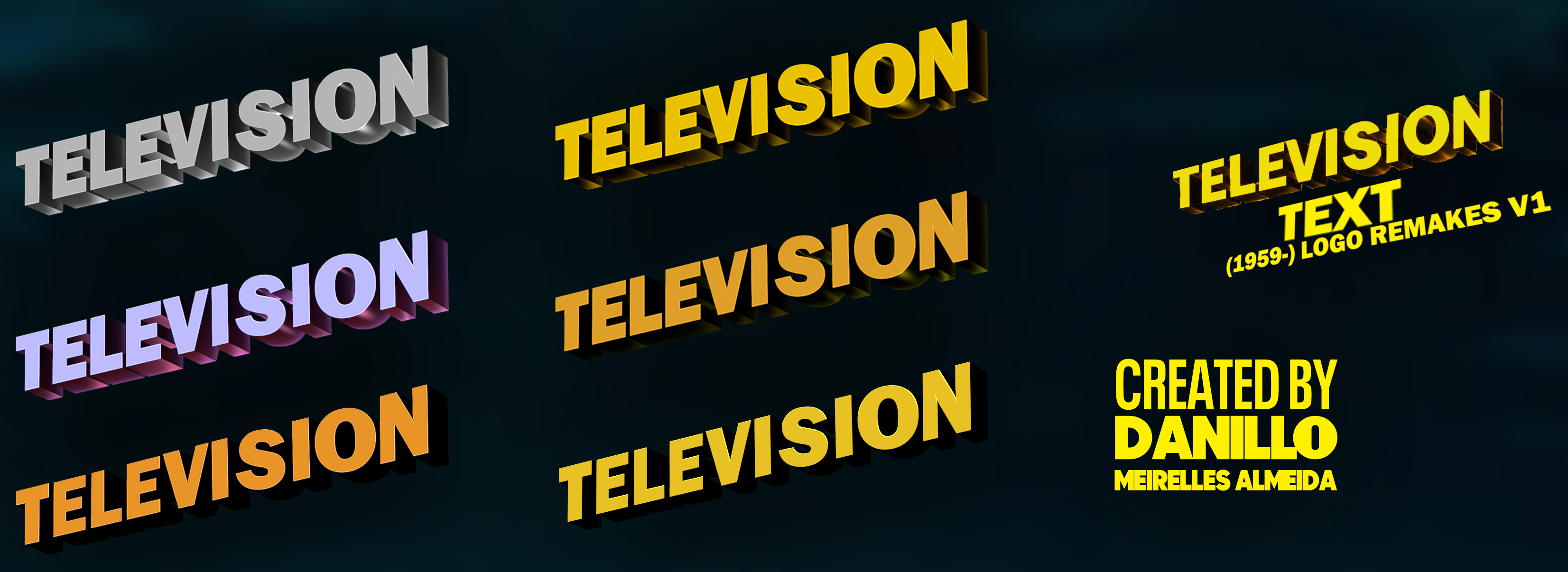 TV Text (1959-) Remakes V1 (100th DEVIATIONS) by DanilloTheLogoMaker on ...