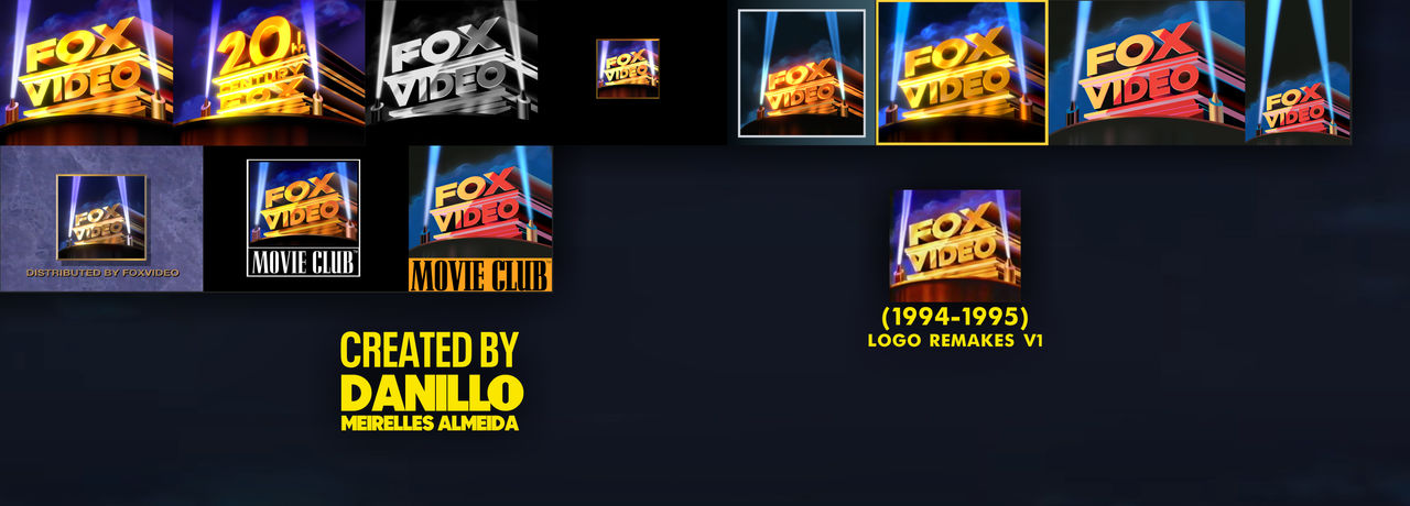 Fox Video Deviantart Fox Video (1994-1995) remakes V1 by DanilloTheLogoMaker on DeviantArt