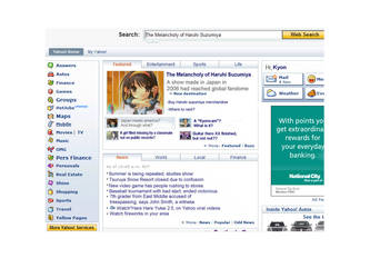 Haruhi on Yahoo