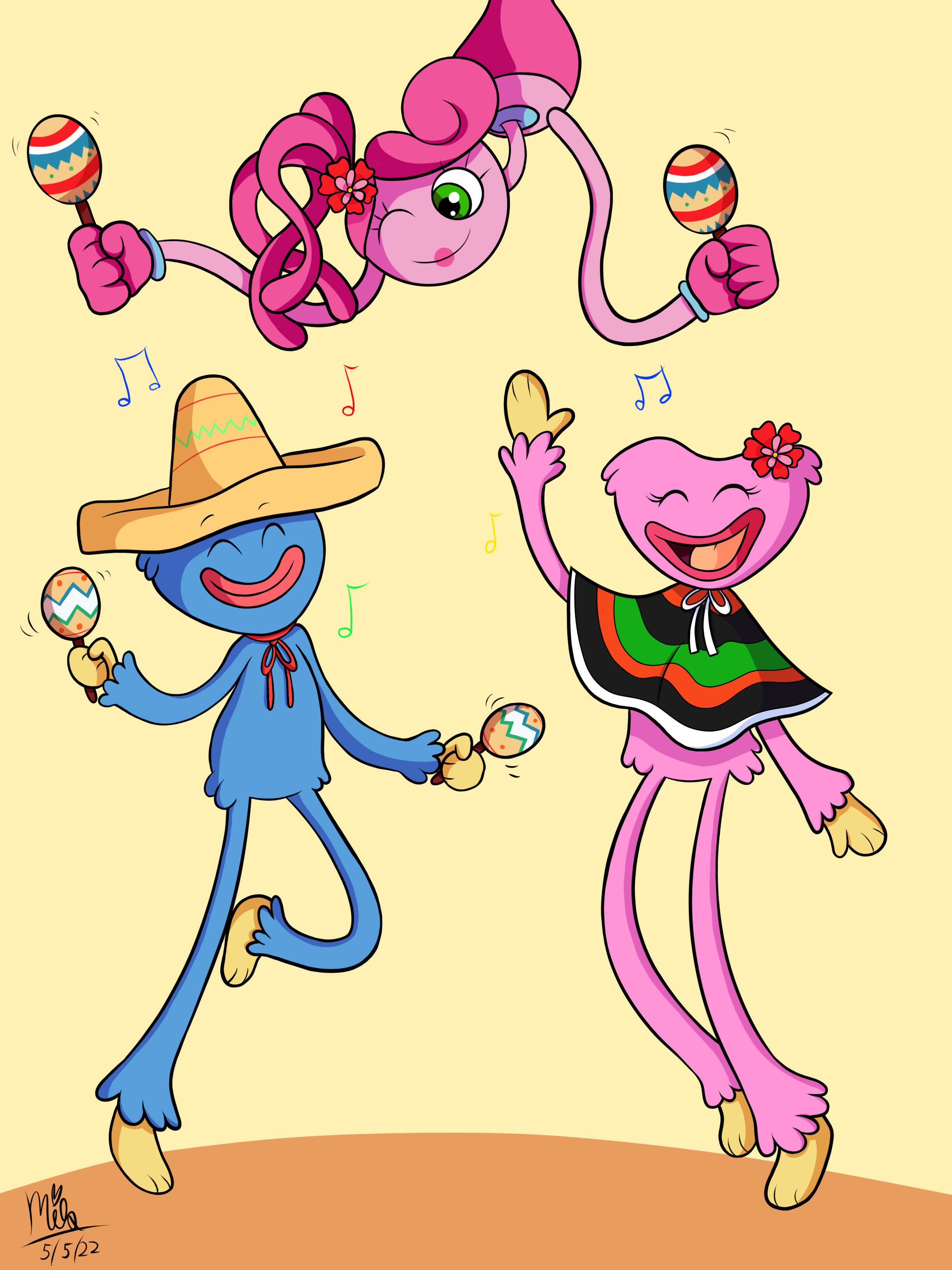 Poppy Playtime Chapter 2/ Cinco de Mayo by VioletFeatherWind on DeviantArt