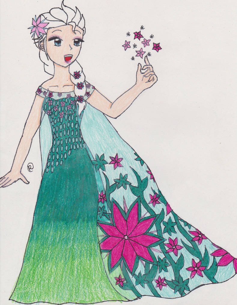 Spring Queen Elsa by Kitan777 on DeviantArt