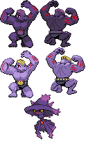 Shadow Macoke 67. Shadow Machoke Sprites by Jakegames on DeviantArt