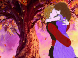 ron and hermione kiss