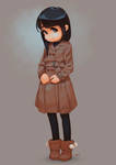Child with coat