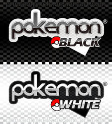 PKMN Black-White English Logos