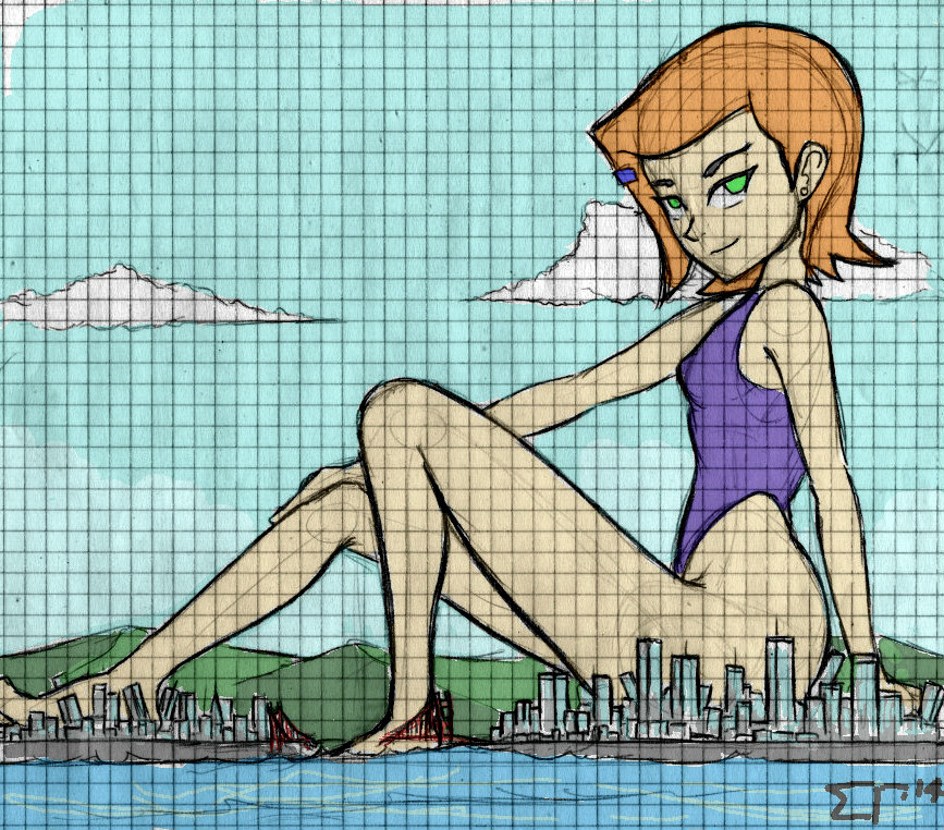 Giantess Draw - Gwen Tennyson Request