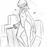 Giantess Sketch - Gwen Tennyson Rampage (WIP)