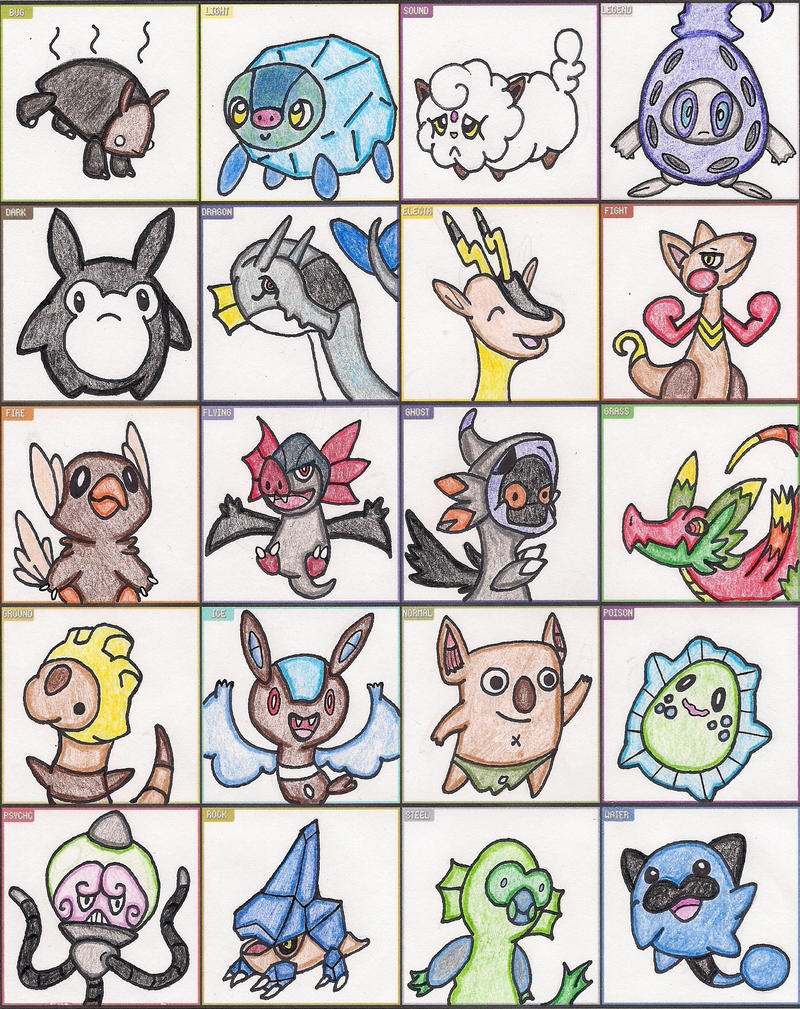 Magic Types Fakemon Favorite Fakemon Types Meme by oostcole on DeviantArt