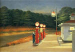 Edward Hopper gas station by Moni3