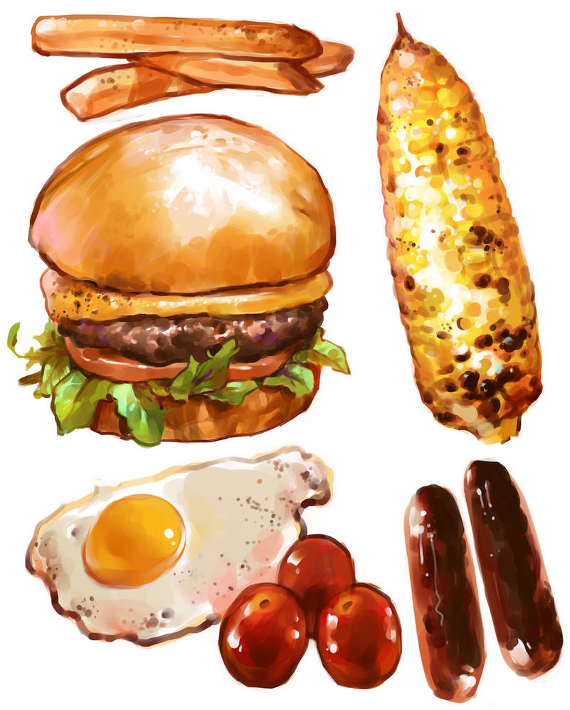 Random foods by Vetyr on DeviantArt