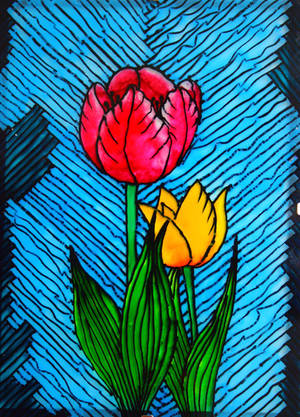 Tulips - on glass by sintel16