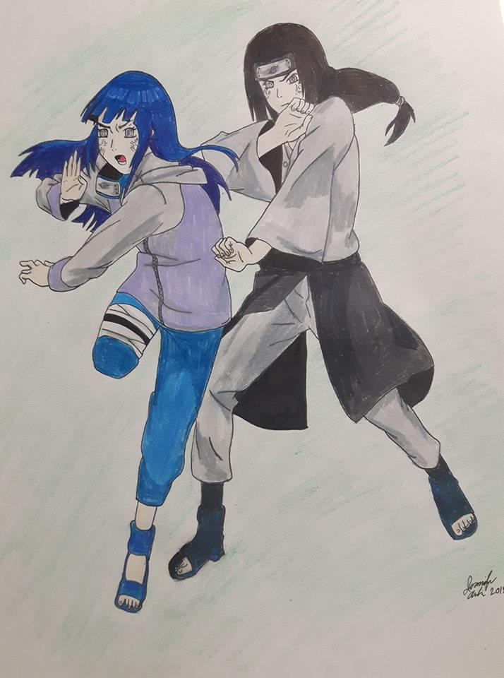 Hyuga Cousins by Jenger14 on DeviantArt