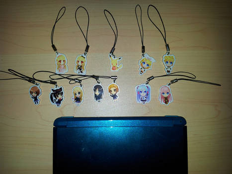 1-inch Charms - Vocaloid Chobits K-On! and Pikachu