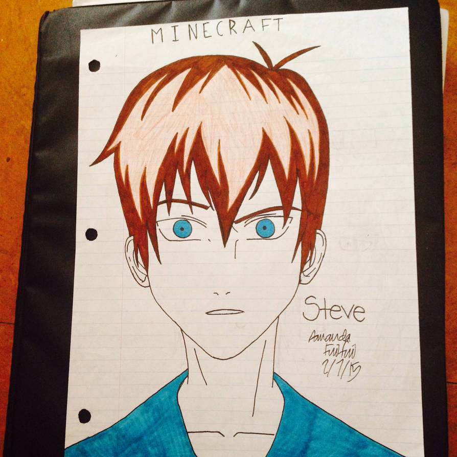 Minecraft Steve Drawring Minecraft: Steve by DrawingsOfAnOtaku on DeviantArt