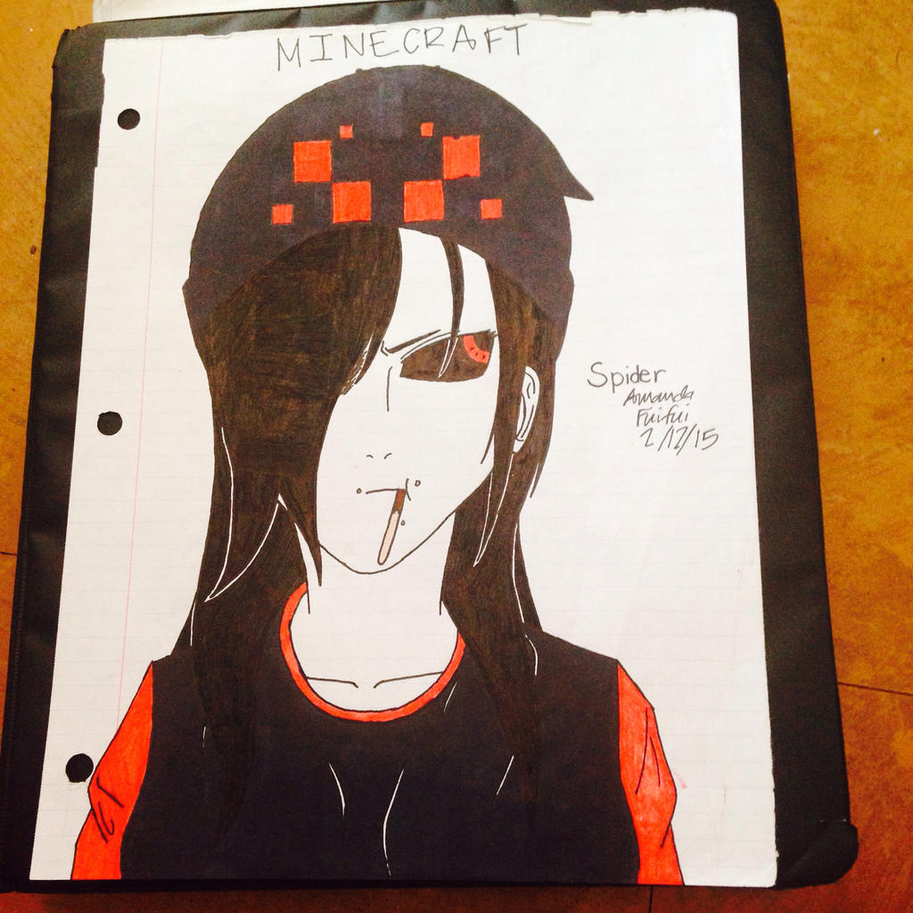 Minecraft Spider Writing Minecraft: Spider by DrawingsOfAnOtaku on DeviantArt