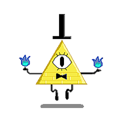 Transparent Floating Bill Cipher GIF