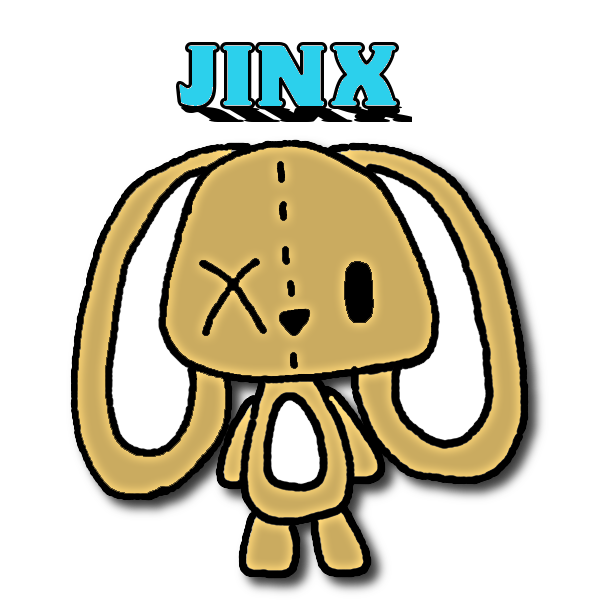 Jinx Bunny Plushie Drawing