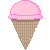 Ice Cream Cone Pixel Icon F2U