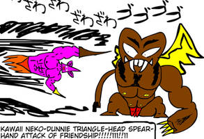 Kawaii Neko-dunnie Triangle-head Spear- Hand Attac