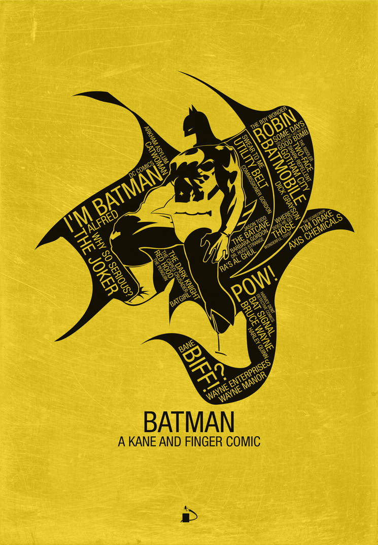 Underlining Batman Batman Typography by kodychristian on DeviantArt