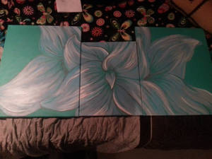 3 Peice Flower Painting