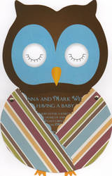 Sleepy Owl Baby Shower Invitation