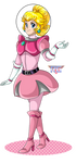 Peach Space Land Outfit by RockmanGurl