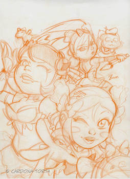 sentaiprod 2013 sketchbook cover rough