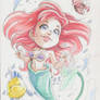 Watercolor ARIEL the Little Mermaid