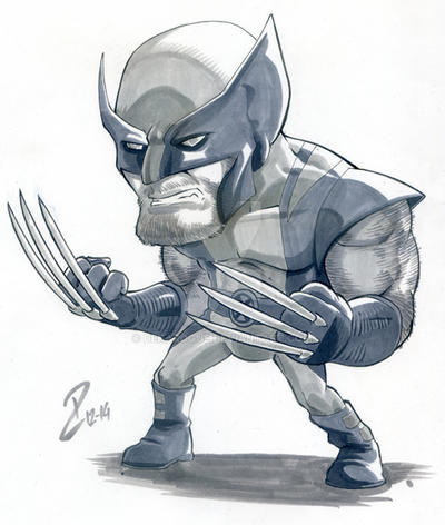 Grey Markers commission WOLVERINE
