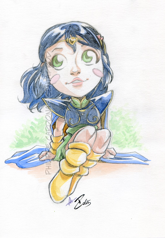 Watercolor Bibi from Sentai School as Deedlit