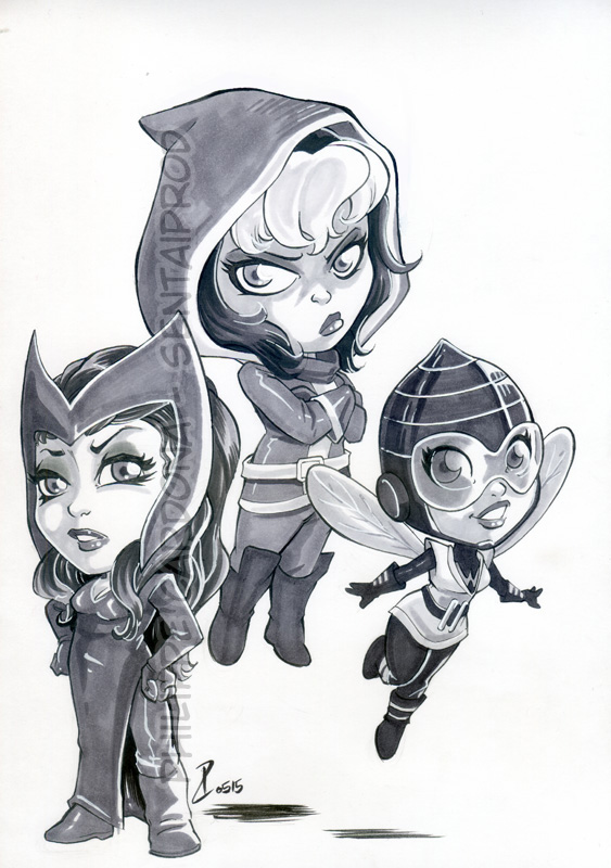 Grey Marker Uncanny Avengers Girls