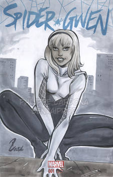 Spider Gwen commission on blank cover