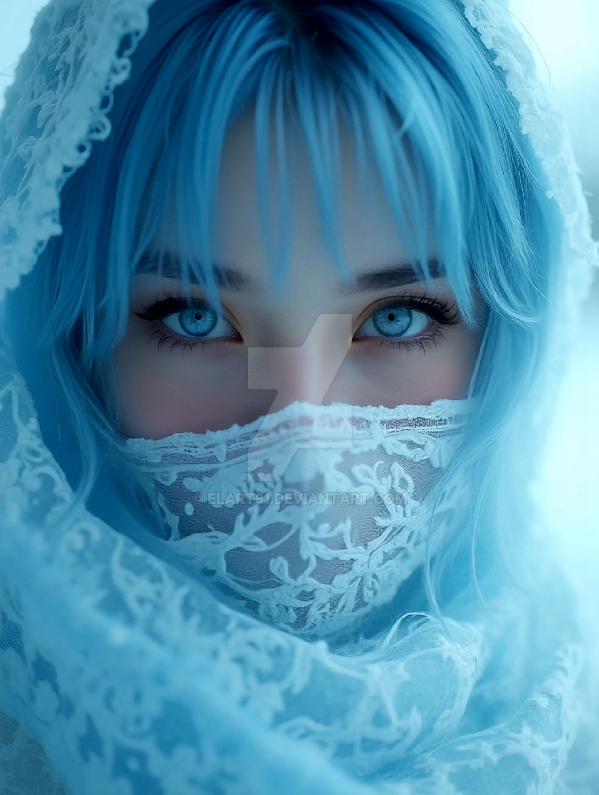 Defit Blue Girl Blue girl by ELArt91 on DeviantArt